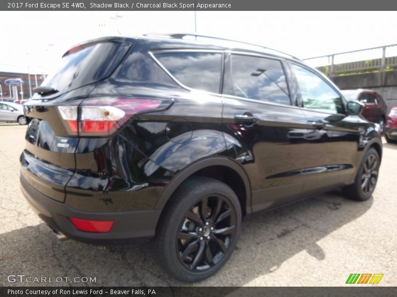 Shadow Black / Charcoal Black Sport Appearance 2017 Ford Escape SE 4WD