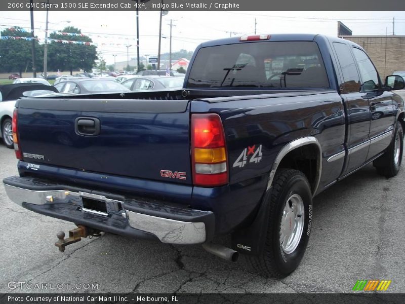 Indigo Blue Metallic / Graphite 2000 GMC Sierra 1500 SLE Extended Cab 4x4