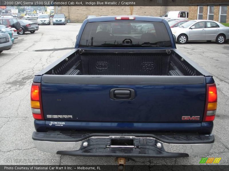 Indigo Blue Metallic / Graphite 2000 GMC Sierra 1500 SLE Extended Cab 4x4