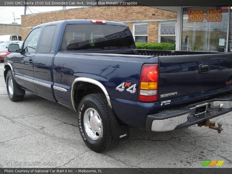 Indigo Blue Metallic / Graphite 2000 GMC Sierra 1500 SLE Extended Cab 4x4