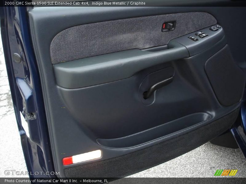 Indigo Blue Metallic / Graphite 2000 GMC Sierra 1500 SLE Extended Cab 4x4