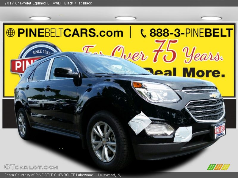 Black / Jet Black 2017 Chevrolet Equinox LT AWD