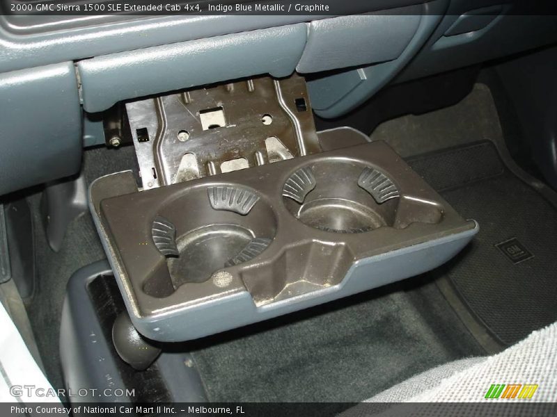 Indigo Blue Metallic / Graphite 2000 GMC Sierra 1500 SLE Extended Cab 4x4