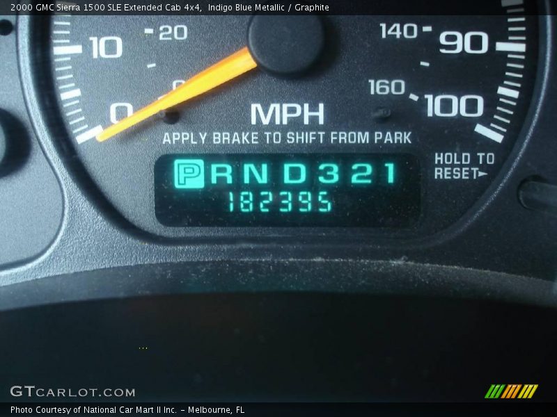 Indigo Blue Metallic / Graphite 2000 GMC Sierra 1500 SLE Extended Cab 4x4