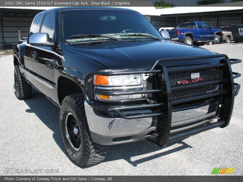 Onyx Black / Graphite 2002 GMC Sierra 1500 SLT Extended Cab 4x4