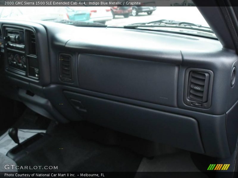 Indigo Blue Metallic / Graphite 2000 GMC Sierra 1500 SLE Extended Cab 4x4