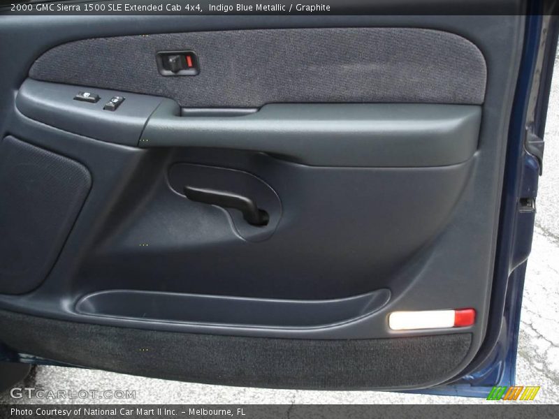 Indigo Blue Metallic / Graphite 2000 GMC Sierra 1500 SLE Extended Cab 4x4