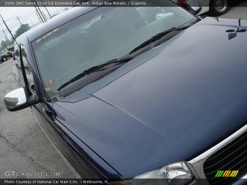 Indigo Blue Metallic / Graphite 2000 GMC Sierra 1500 SLE Extended Cab 4x4