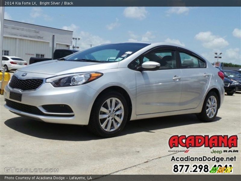 Bright Silver / Black 2014 Kia Forte LX