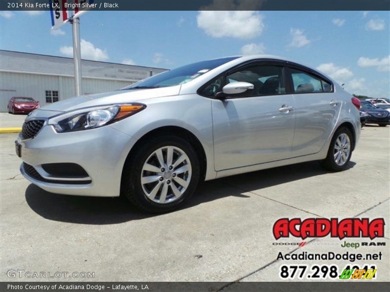 Bright Silver / Black 2014 Kia Forte LX