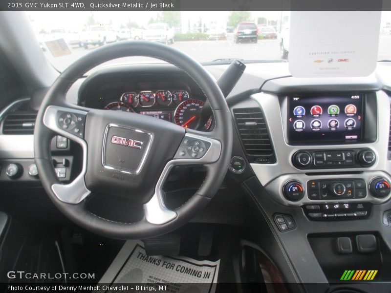Quicksilver Metallic / Jet Black 2015 GMC Yukon SLT 4WD