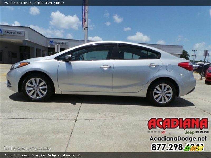 Bright Silver / Black 2014 Kia Forte LX