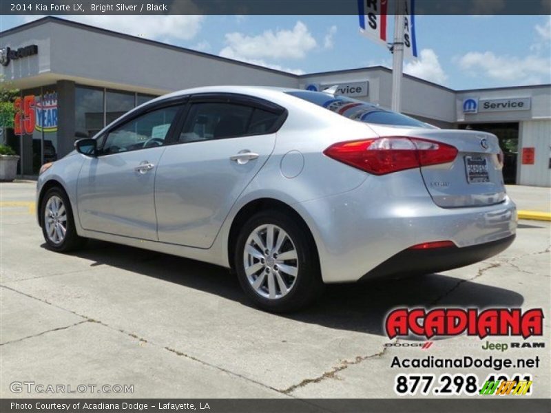 Bright Silver / Black 2014 Kia Forte LX