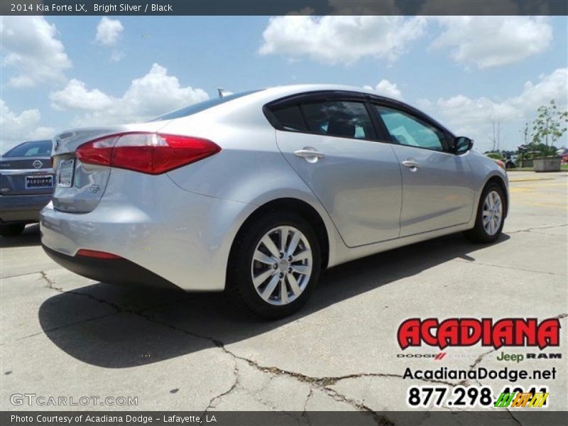 Bright Silver / Black 2014 Kia Forte LX