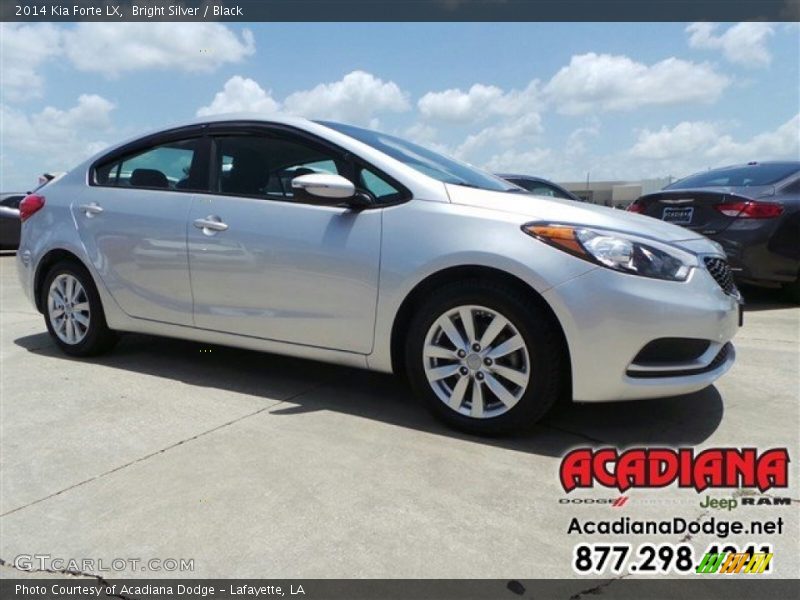 Bright Silver / Black 2014 Kia Forte LX