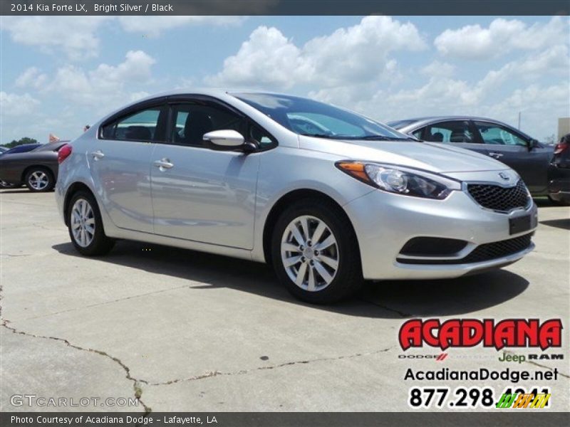 Bright Silver / Black 2014 Kia Forte LX