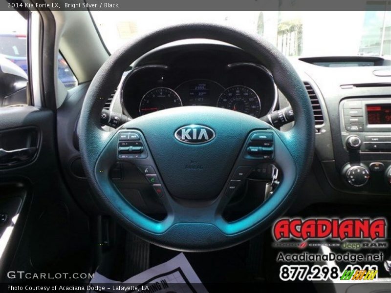 Bright Silver / Black 2014 Kia Forte LX