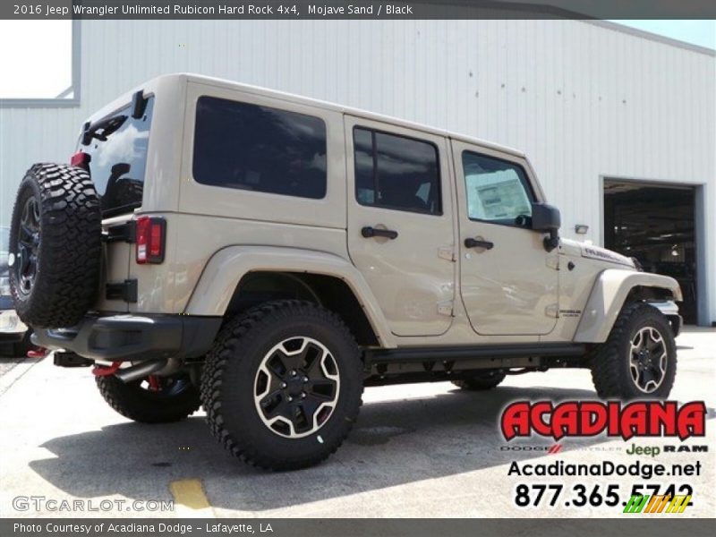 Mojave Sand / Black 2016 Jeep Wrangler Unlimited Rubicon Hard Rock 4x4