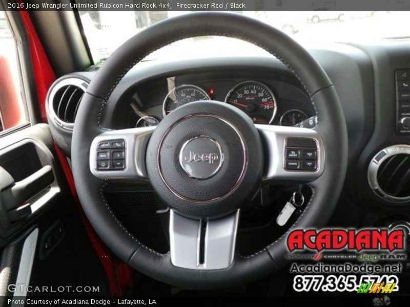 Firecracker Red / Black 2016 Jeep Wrangler Unlimited Rubicon Hard Rock 4x4