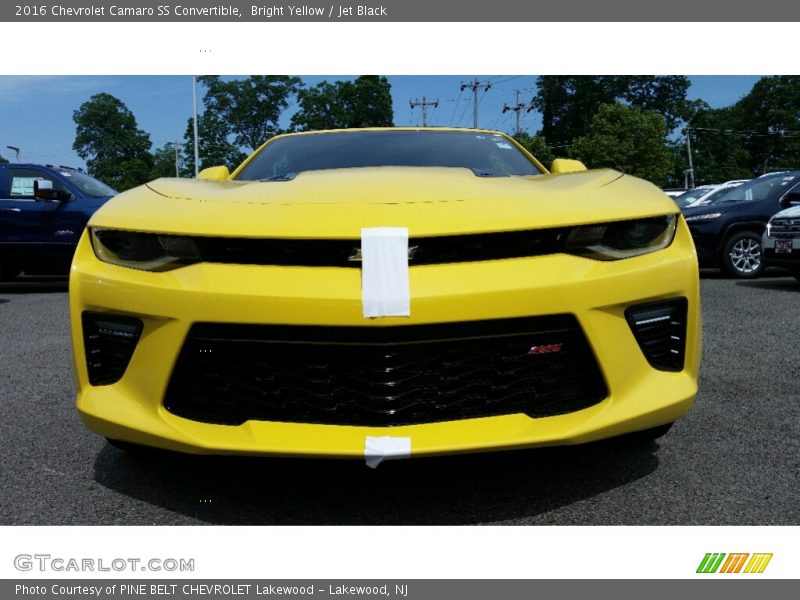 Bright Yellow / Jet Black 2016 Chevrolet Camaro SS Convertible