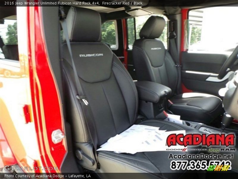 Firecracker Red / Black 2016 Jeep Wrangler Unlimited Rubicon Hard Rock 4x4