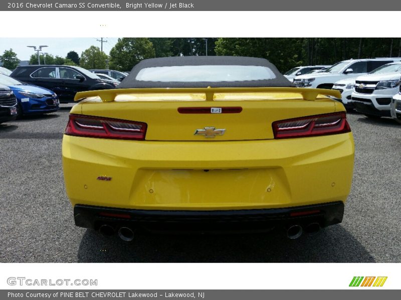 Bright Yellow / Jet Black 2016 Chevrolet Camaro SS Convertible