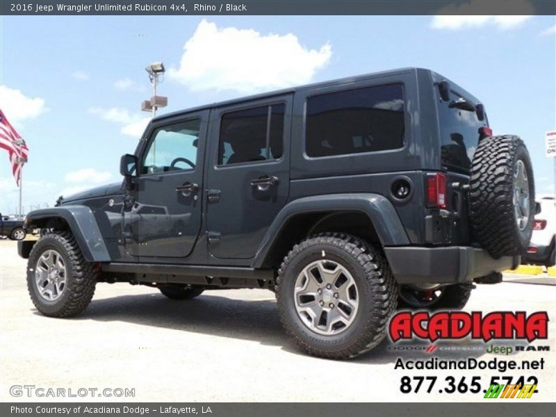 Rhino / Black 2016 Jeep Wrangler Unlimited Rubicon 4x4