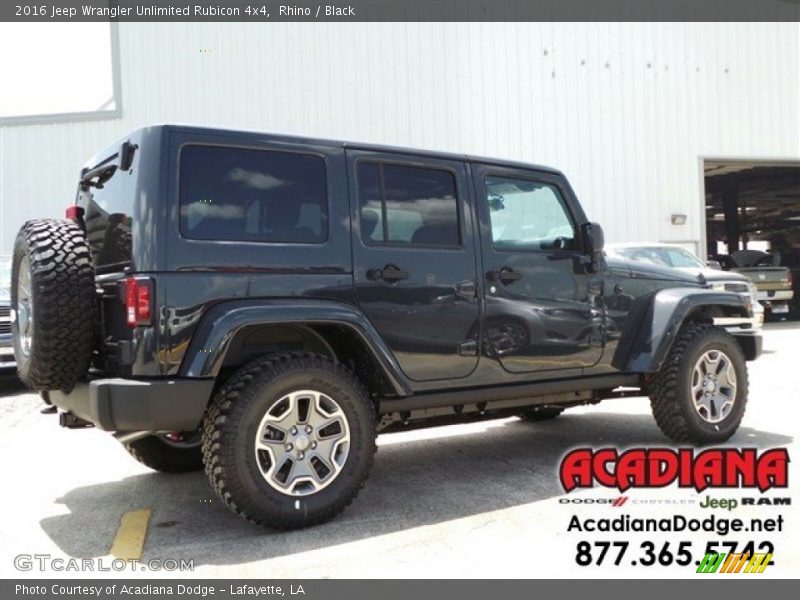 Rhino / Black 2016 Jeep Wrangler Unlimited Rubicon 4x4