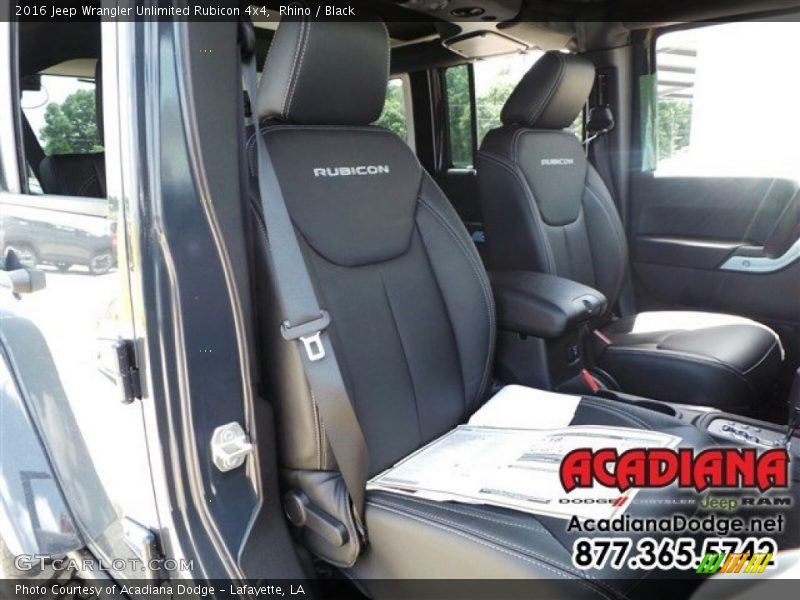 Rhino / Black 2016 Jeep Wrangler Unlimited Rubicon 4x4