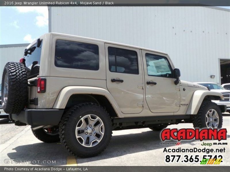 Mojave Sand / Black 2016 Jeep Wrangler Unlimited Rubicon 4x4