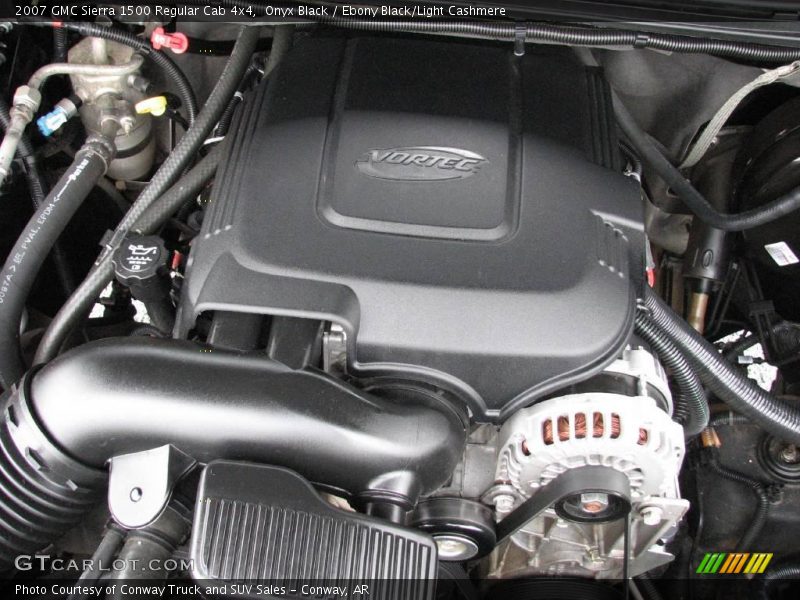 Onyx Black / Ebony Black/Light Cashmere 2007 GMC Sierra 1500 Regular Cab 4x4