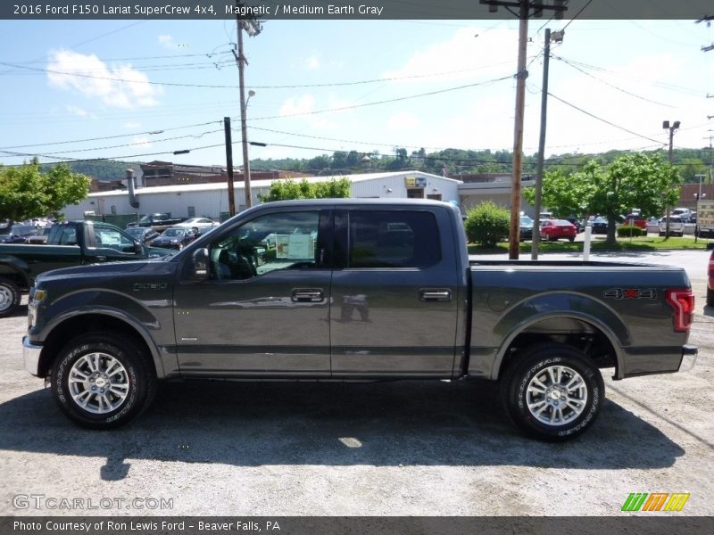 Magnetic / Medium Earth Gray 2016 Ford F150 Lariat SuperCrew 4x4