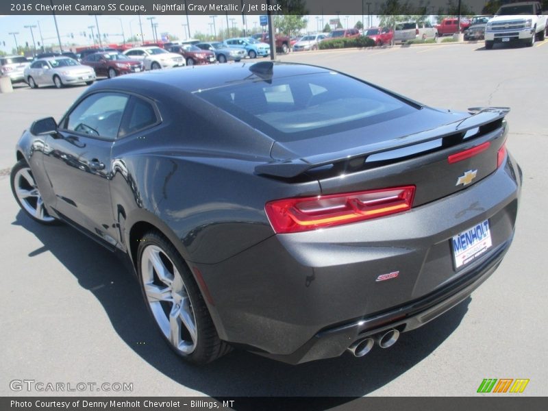 Nightfall Gray Metallic / Jet Black 2016 Chevrolet Camaro SS Coupe