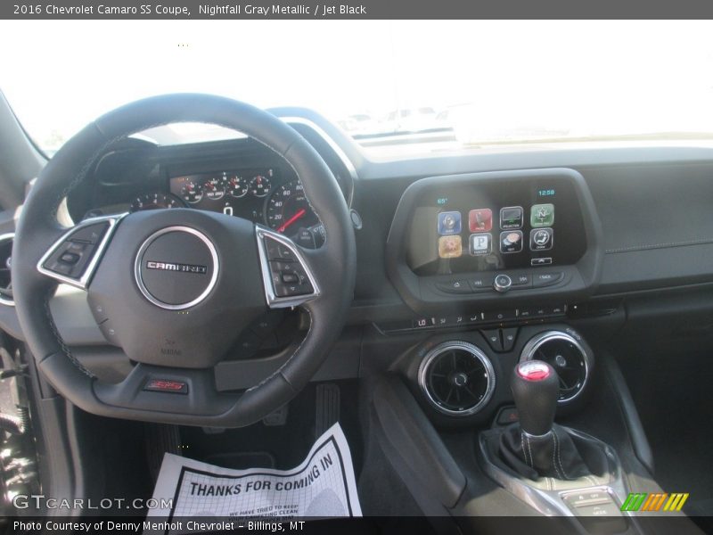 Nightfall Gray Metallic / Jet Black 2016 Chevrolet Camaro SS Coupe