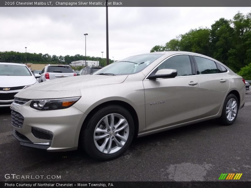 Champagne Silver Metallic / Jet Black 2016 Chevrolet Malibu LT