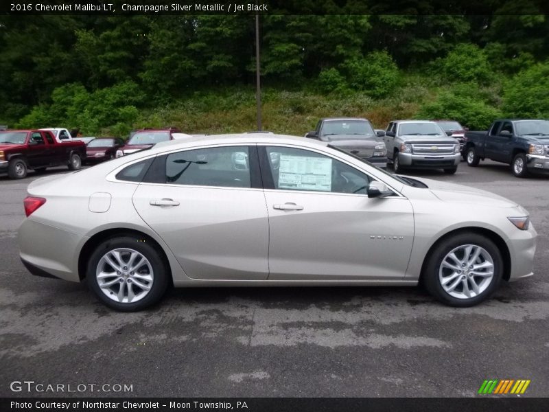 Champagne Silver Metallic / Jet Black 2016 Chevrolet Malibu LT