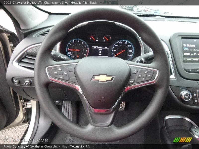 Champagne Silver Metallic / Jet Black 2016 Chevrolet Malibu LT