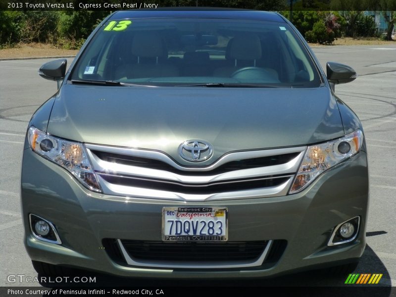 Cypress Green Pearl / Ivory 2013 Toyota Venza LE