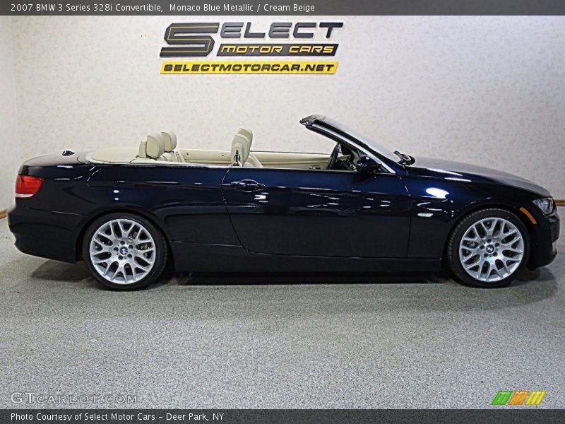 Monaco Blue Metallic / Cream Beige 2007 BMW 3 Series 328i Convertible