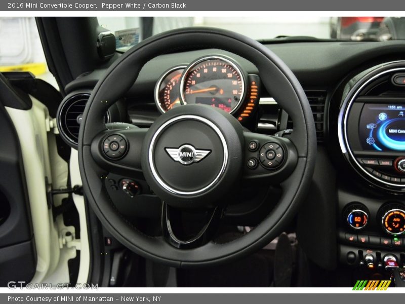 Pepper White / Carbon Black 2016 Mini Convertible Cooper