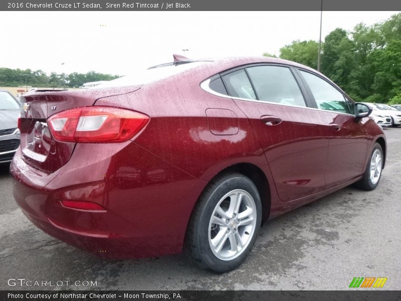 Siren Red Tintcoat / Jet Black 2016 Chevrolet Cruze LT Sedan