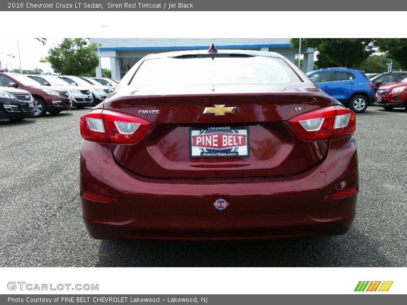 Siren Red Tintcoat / Jet Black 2016 Chevrolet Cruze LT Sedan