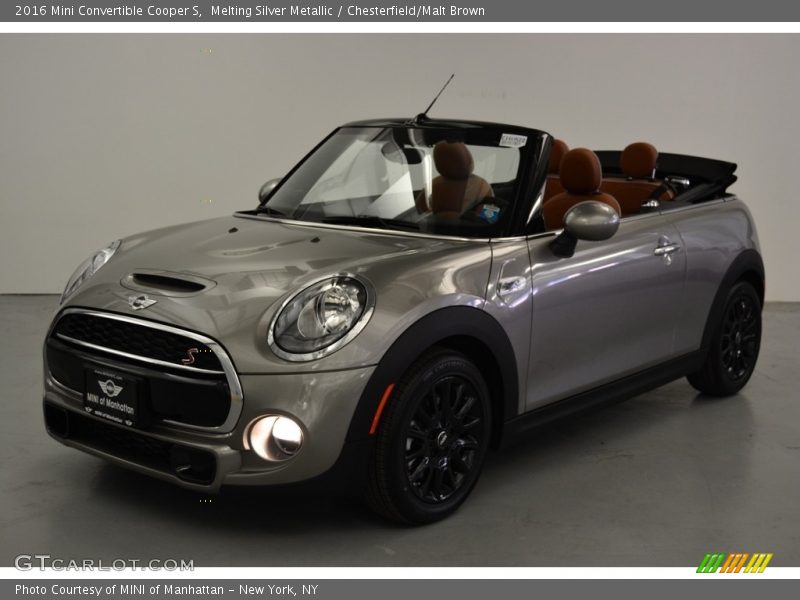 Melting Silver Metallic / Chesterfield/Malt Brown 2016 Mini Convertible Cooper S