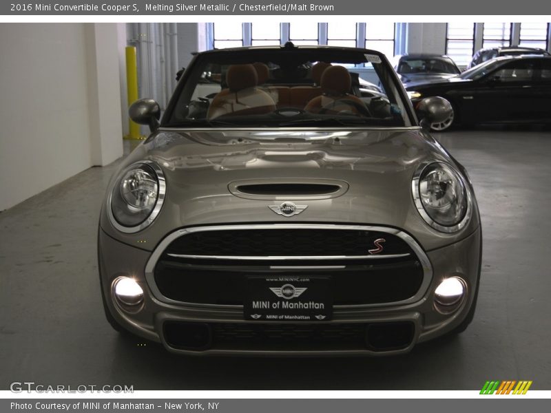 Melting Silver Metallic / Chesterfield/Malt Brown 2016 Mini Convertible Cooper S