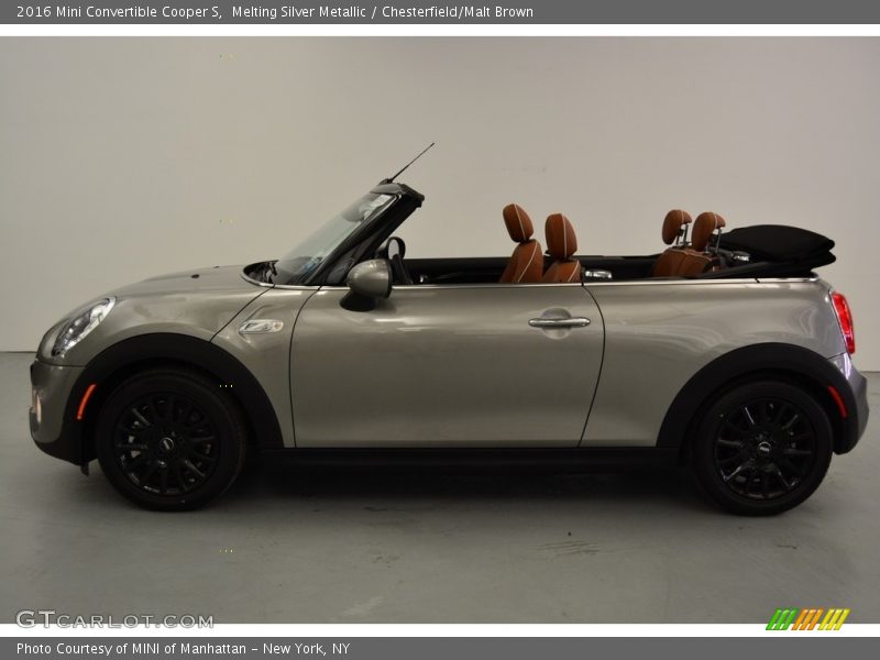 Melting Silver Metallic / Chesterfield/Malt Brown 2016 Mini Convertible Cooper S