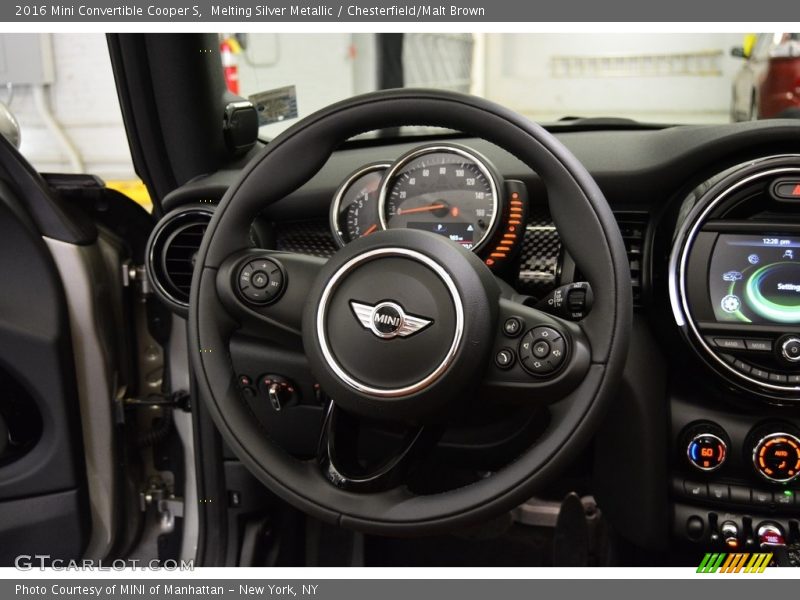 Melting Silver Metallic / Chesterfield/Malt Brown 2016 Mini Convertible Cooper S