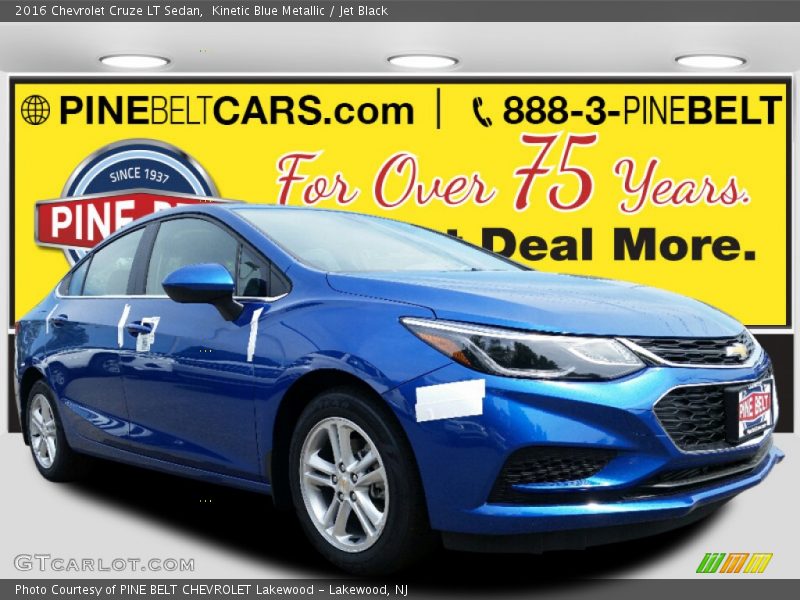 Kinetic Blue Metallic / Jet Black 2016 Chevrolet Cruze LT Sedan