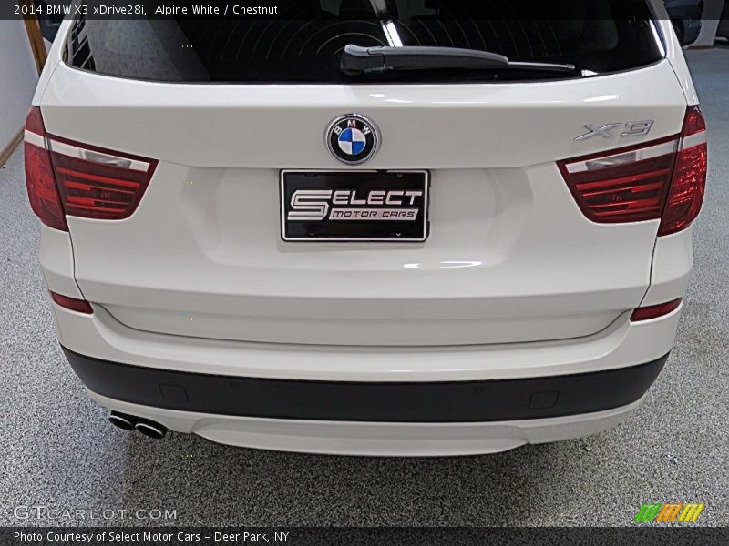 Alpine White / Chestnut 2014 BMW X3 xDrive28i
