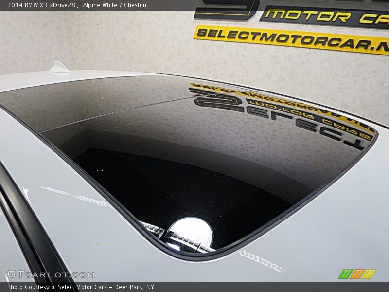 Alpine White / Chestnut 2014 BMW X3 xDrive28i