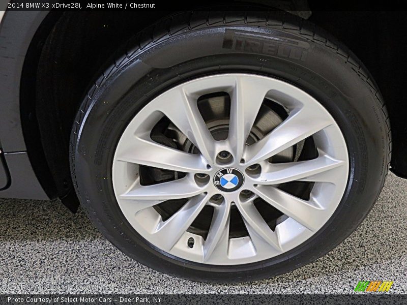 Alpine White / Chestnut 2014 BMW X3 xDrive28i